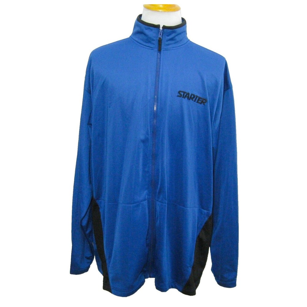 Starter Track Jacket Mens Size XLT Athletic Full Zip Sweatshirt Coat Tennis Golf